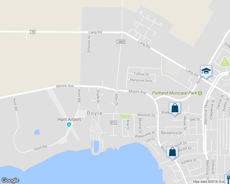 map of restaurants, bars, coffee shops, grocery stores, and more near 3000 Moore Avenue in Portland