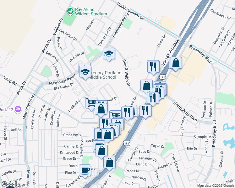 map of restaurants, bars, coffee shops, grocery stores, and more near 303 Timber Trail Circle in Portland