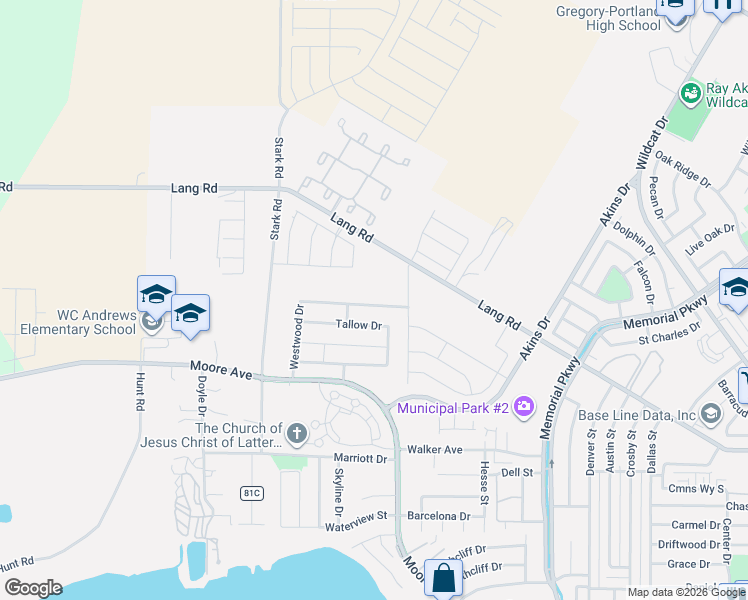 map of restaurants, bars, coffee shops, grocery stores, and more near 2110 Westwood Drive in Portland