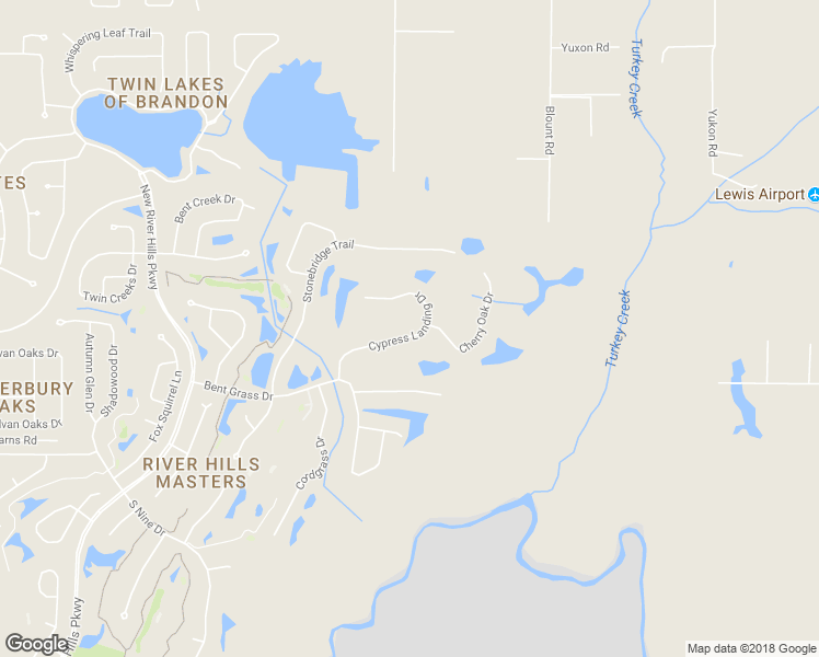 map of restaurants, bars, coffee shops, grocery stores, and more near 3407 Cypress Landing Drive in Valrico