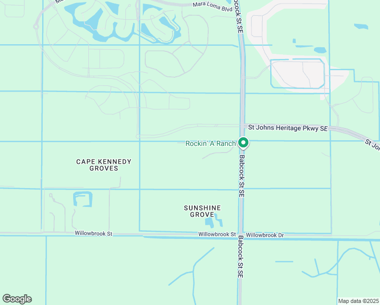 map of restaurants, bars, coffee shops, grocery stores, and more near 218 Davis Lane in Palm Bay