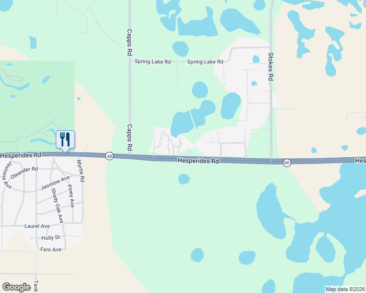 map of restaurants, bars, coffee shops, grocery stores, and more near 3825 Florida 60 in Lake Wales