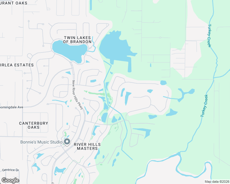 map of restaurants, bars, coffee shops, grocery stores, and more near 5604 Rockfield Loop in Valrico