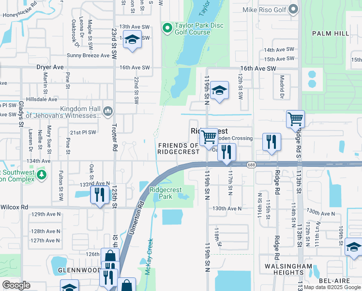 map of restaurants, bars, coffee shops, grocery stores, and more near in Ridgecrest
