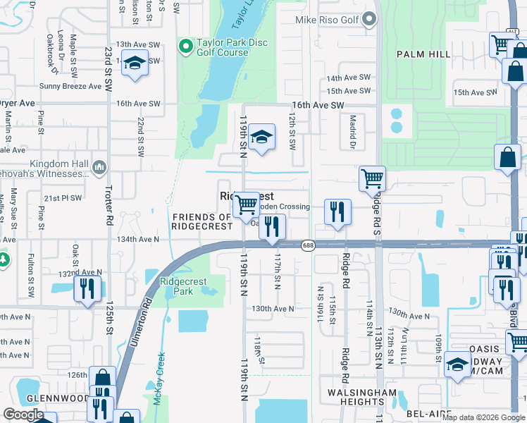 map of restaurants, bars, coffee shops, grocery stores, and more near in Ridgecrest
