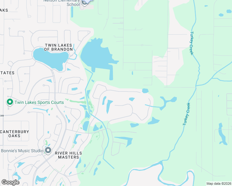 map of restaurants, bars, coffee shops, grocery stores, and more near 3247 Stonebridge Trail in Valrico
