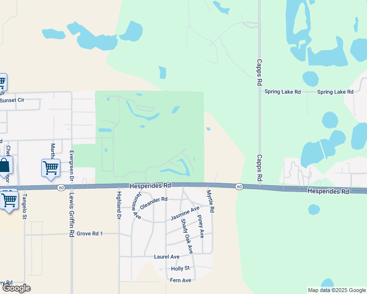 map of restaurants, bars, coffee shops, grocery stores, and more near 7013 Country Club Drive in Lake Wales