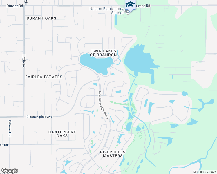 map of restaurants, bars, coffee shops, grocery stores, and more near 3134 Bent Creek Drive in Valrico