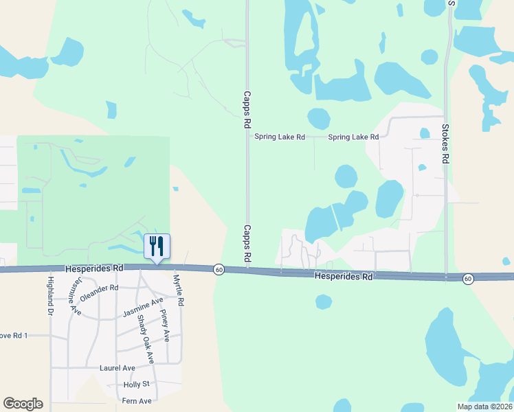 map of restaurants, bars, coffee shops, grocery stores, and more near 240 Capps Road in Lake Wales