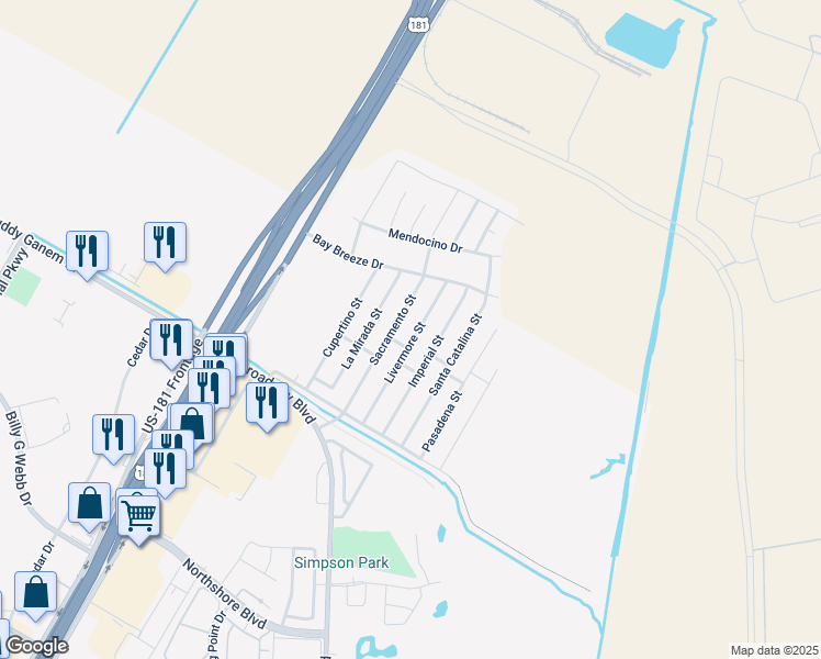 map of restaurants, bars, coffee shops, grocery stores, and more near 1114 Livermore Street in Portland