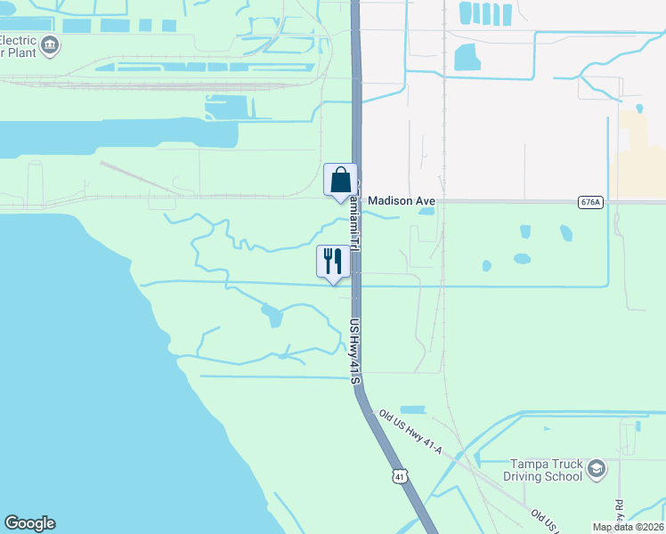 map of restaurants, bars, coffee shops, grocery stores, and more near 4805 South 50th Street in Tampa