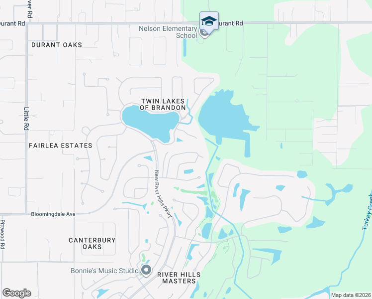 map of restaurants, bars, coffee shops, grocery stores, and more near 3113 Bent Creek Drive in Valrico
