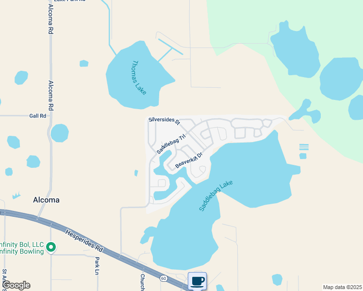 map of restaurants, bars, coffee shops, grocery stores, and more near 5605 Saddlebag Lake Road in Lake Wales