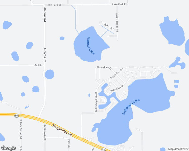 map of restaurants, bars, coffee shops, grocery stores, and more near 24 Silversides Street in Lake Wales