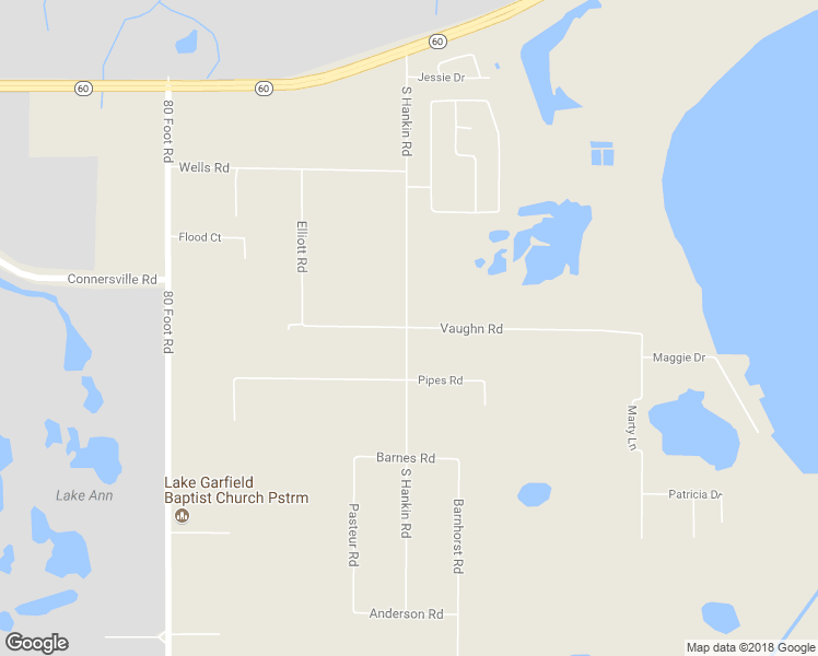 map of restaurants, bars, coffee shops, grocery stores, and more near 5929 Vaughn Road in Bartow