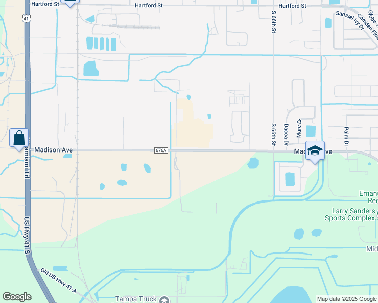 map of restaurants, bars, coffee shops, grocery stores, and more near 4690 Eagle Falls Place in Tampa