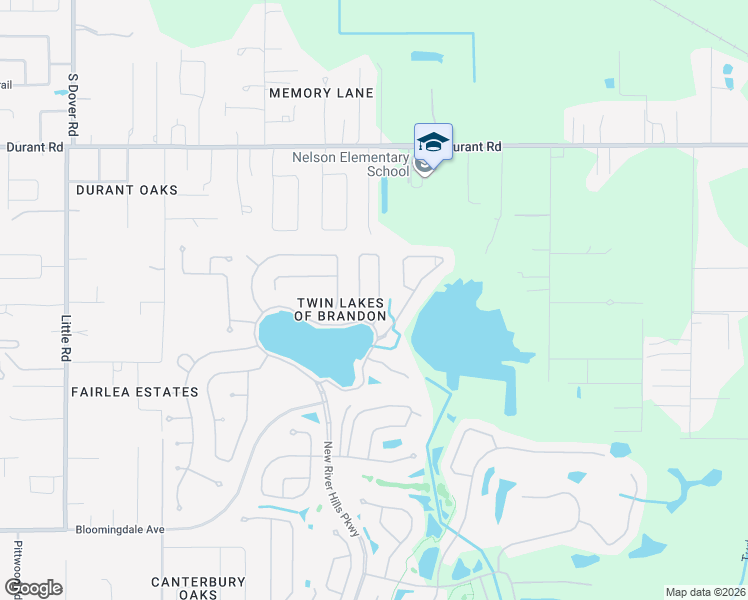 map of restaurants, bars, coffee shops, grocery stores, and more near 2963 Hickory Grove Drive in Valrico
