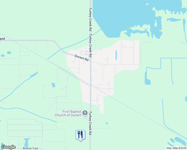 map of restaurants, bars, coffee shops, grocery stores, and more near 7402 Turkey Creek Road in Plant City