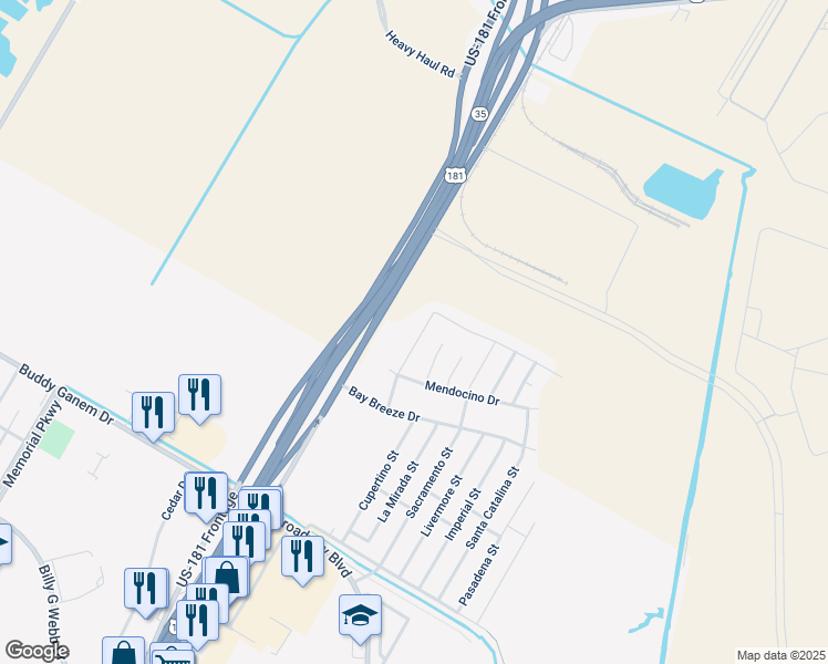 map of restaurants, bars, coffee shops, grocery stores, and more near 320 Pacific Drive in Portland