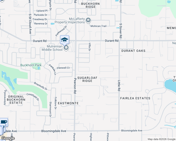 map of restaurants, bars, coffee shops, grocery stores, and more near 2740 Valencia Grove Drive in Valrico