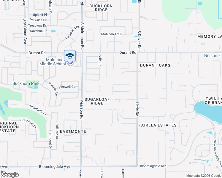 map of restaurants, bars, coffee shops, grocery stores, and more near 2902 Springdell Circle in Valrico