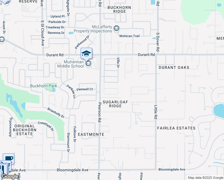 map of restaurants, bars, coffee shops, grocery stores, and more near 2765 Valencia Grove Drive in Valrico