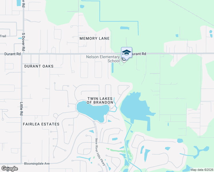 map of restaurants, bars, coffee shops, grocery stores, and more near 2930 Hickory Grove Drive in Valrico
