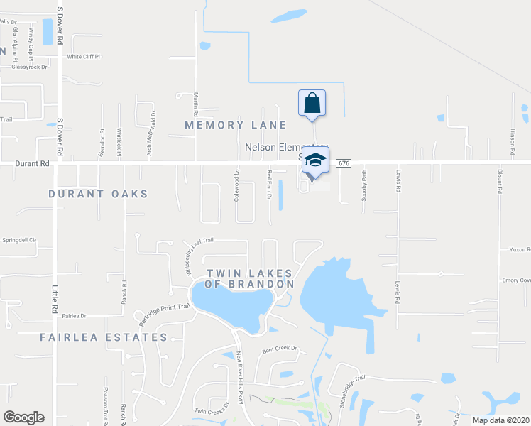 map of restaurants, bars, coffee shops, grocery stores, and more near 2627 Red Fern Drive in Dover