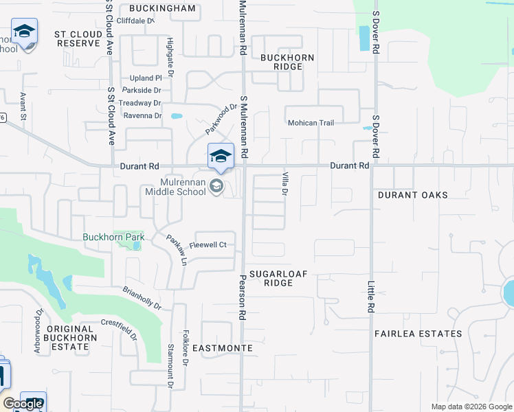 map of restaurants, bars, coffee shops, grocery stores, and more near 4301 Orange Ridge Court in Valrico