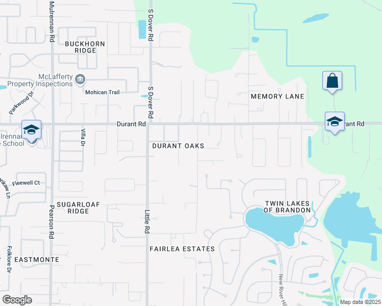 map of restaurants, bars, coffee shops, grocery stores, and more near 2701 Ranch Road in Dover