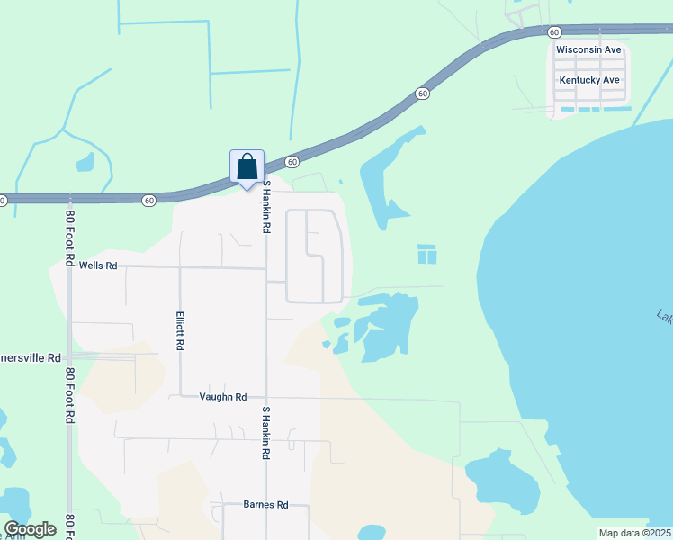 map of restaurants, bars, coffee shops, grocery stores, and more near 373 Citrus Highlands Drive East in Bartow