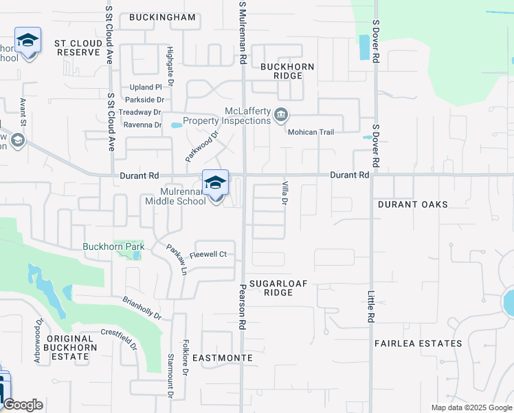 map of restaurants, bars, coffee shops, grocery stores, and more near 4302 Orange Ridge Court in Valrico