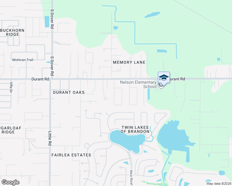 map of restaurants, bars, coffee shops, grocery stores, and more near 2706 Durant Trails Boulevard in Dover