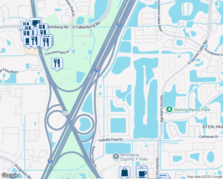 map of restaurants, bars, coffee shops, grocery stores, and more near 4509 Kennewick Place in Riverview