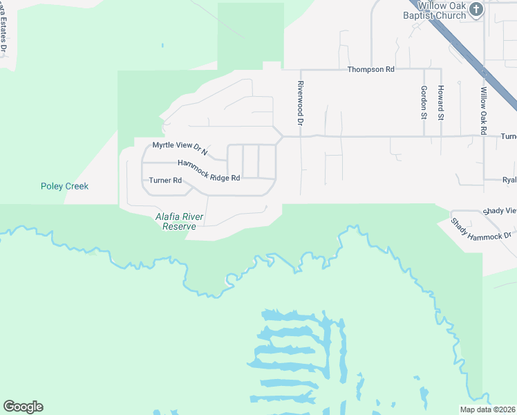 map of restaurants, bars, coffee shops, grocery stores, and more near 4817 Indian Oak Drive in Mulberry