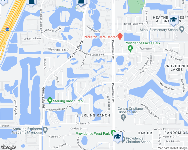 map of restaurants, bars, coffee shops, grocery stores, and more near 1602 Harvard Woods Drive in Brandon
