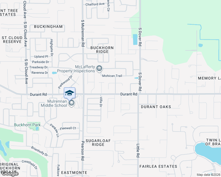 map of restaurants, bars, coffee shops, grocery stores, and more near 4407 Pawnee Path in Valrico