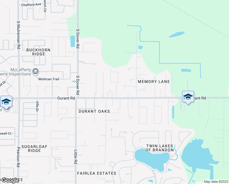 map of restaurants, bars, coffee shops, grocery stores, and more near 2227 Arch McDonald Drive in Dover