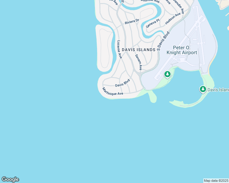 map of restaurants, bars, coffee shops, grocery stores, and more near 85 Martinique Avenue in Tampa