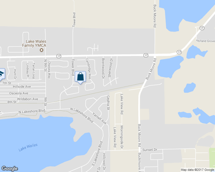 map of restaurants, bars, coffee shops, grocery stores, and more near 1104 Dogwood Lane in Lake Wales