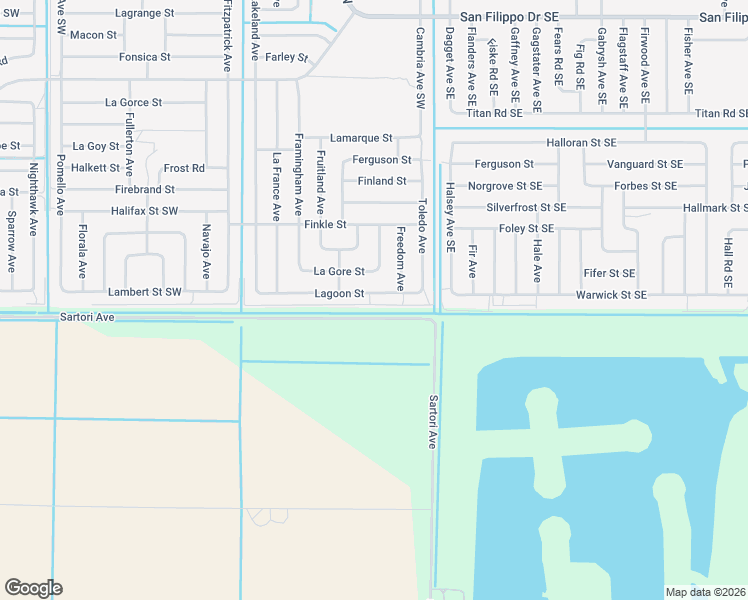 map of restaurants, bars, coffee shops, grocery stores, and more near 188 Lagoon Street in Palm Bay
