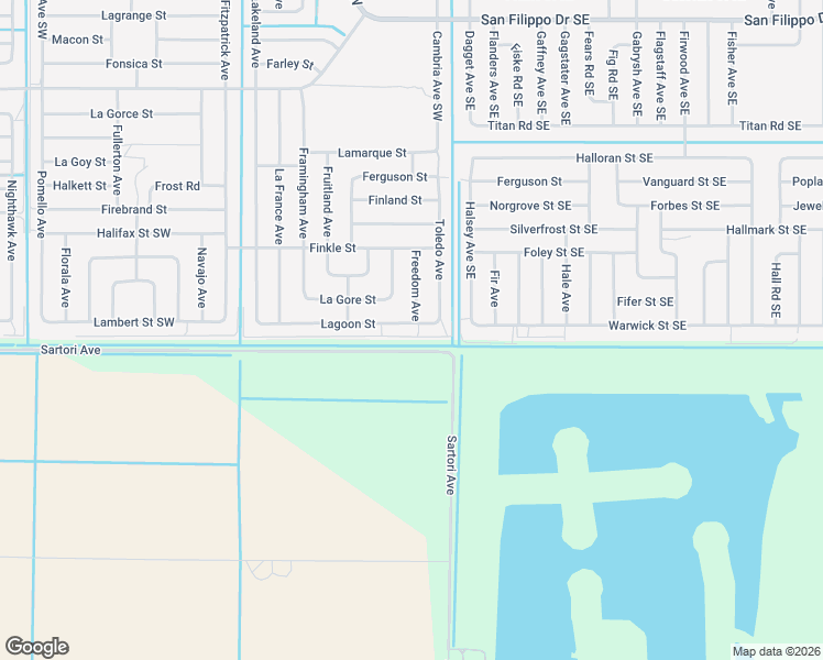 map of restaurants, bars, coffee shops, grocery stores, and more near 128 Lagoon Street in Palm Bay