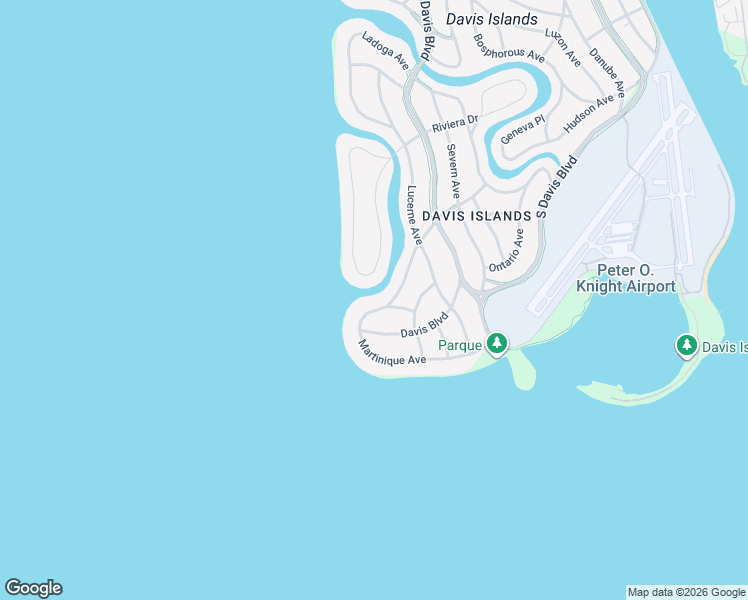 map of restaurants, bars, coffee shops, grocery stores, and more near 598 Riviera Drive in Tampa