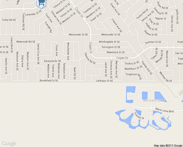 map of restaurants, bars, coffee shops, grocery stores, and more near 1099 Whisper Road Southeast in Palm Bay