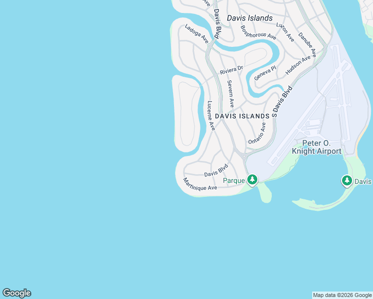 map of restaurants, bars, coffee shops, grocery stores, and more near 598 Riviera Drive in Tampa