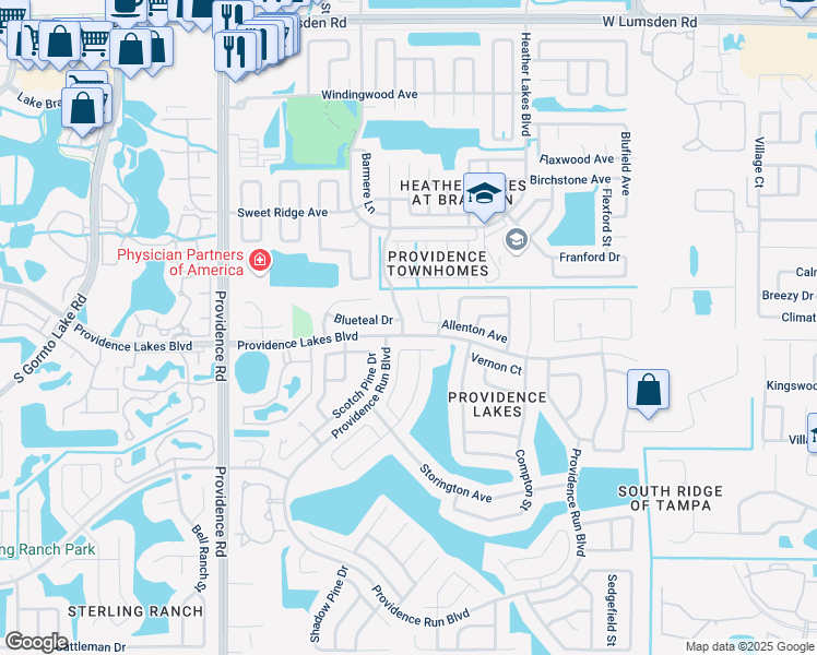 map of restaurants, bars, coffee shops, grocery stores, and more near 1513 Chepacket Street in Brandon