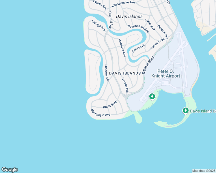 map of restaurants, bars, coffee shops, grocery stores, and more near 42 Martinique Avenue in Tampa