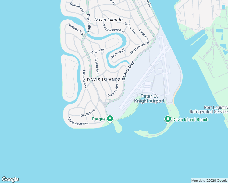 map of restaurants, bars, coffee shops, grocery stores, and more near 625 Superior Avenue in Tampa
