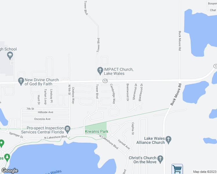 map of restaurants, bars, coffee shops, grocery stores, and more near 1426 Chamberlain Loop in Lake Wales