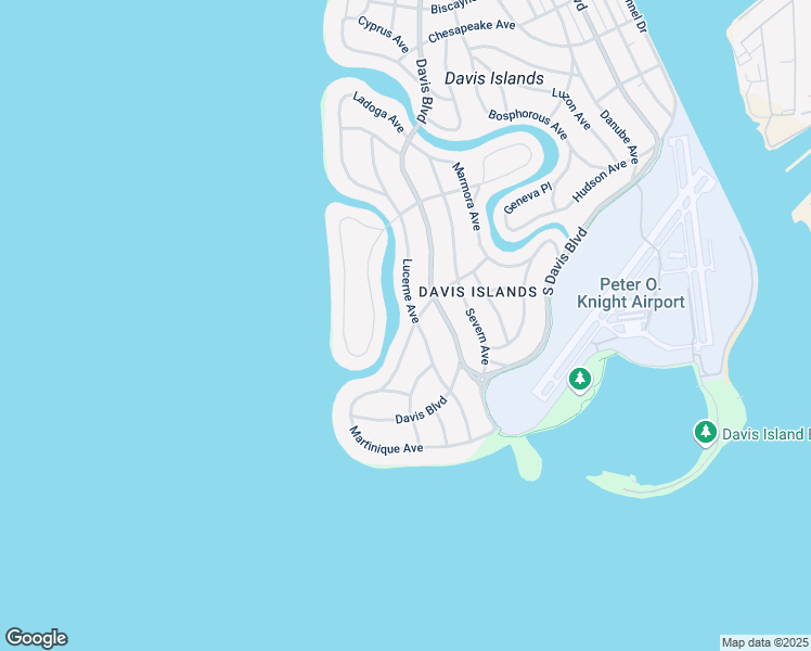 map of restaurants, bars, coffee shops, grocery stores, and more near 42 Martinique Avenue in Tampa